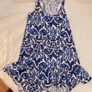 Lily Pulitzer blue flamingo dress